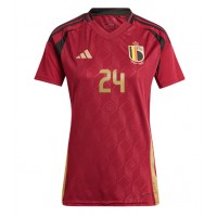 Belgicko Amadou Onana #24 Domáci Ženy futbalový dres ME 2024 Krátky Rukáv